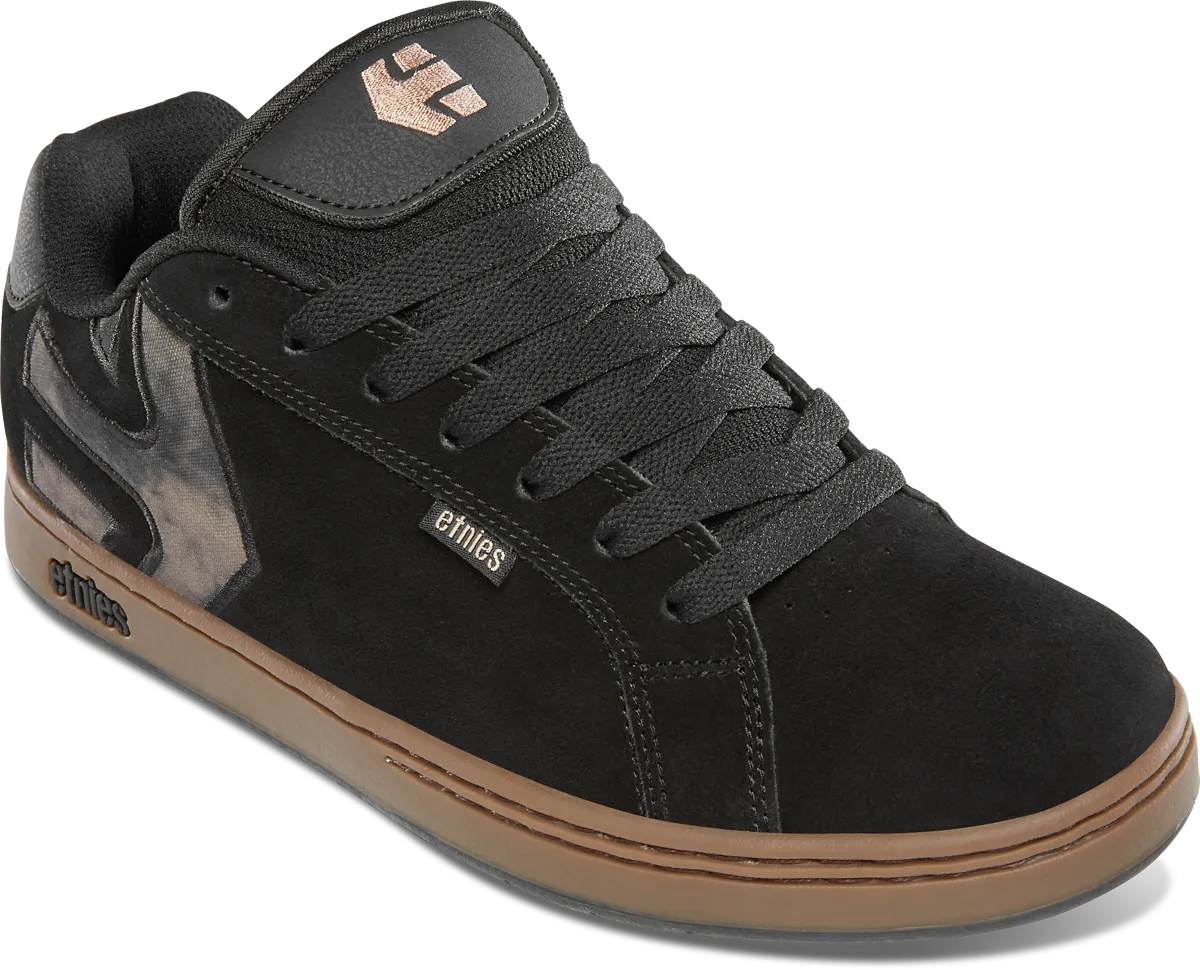 Etnies Mens Fader Black Gum Shoes
