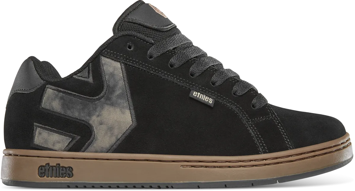 Etnies Mens Fader Black Gum Shoes