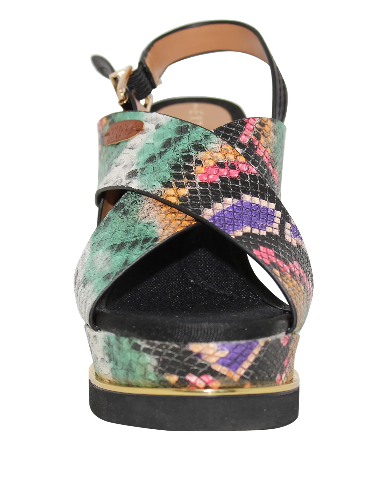 Extreme Shoes Women's Sara-1 Snakeskin Wedge Sandal