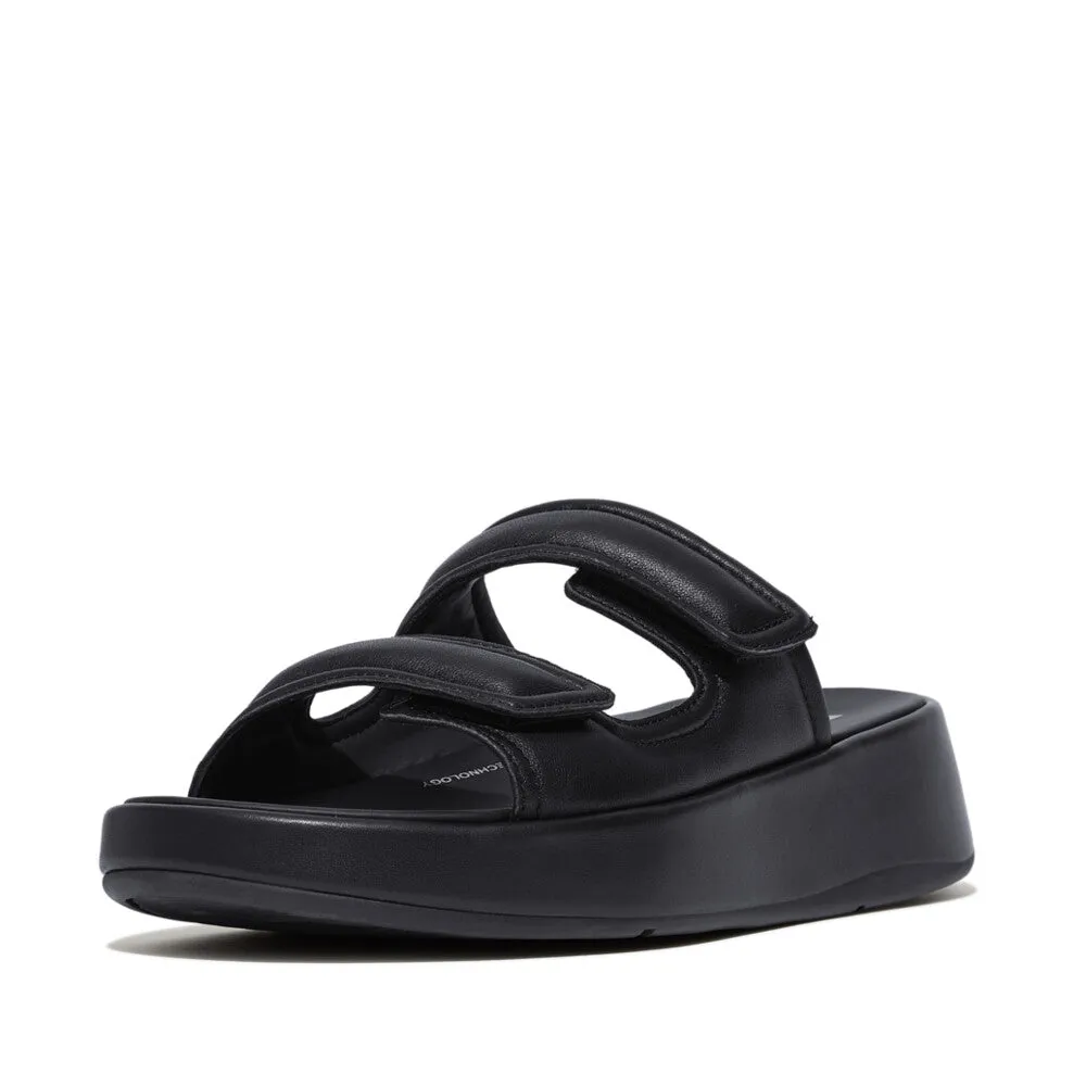 F-MODE Adjustable Padded-Leather Flatform Two-Bar Slides