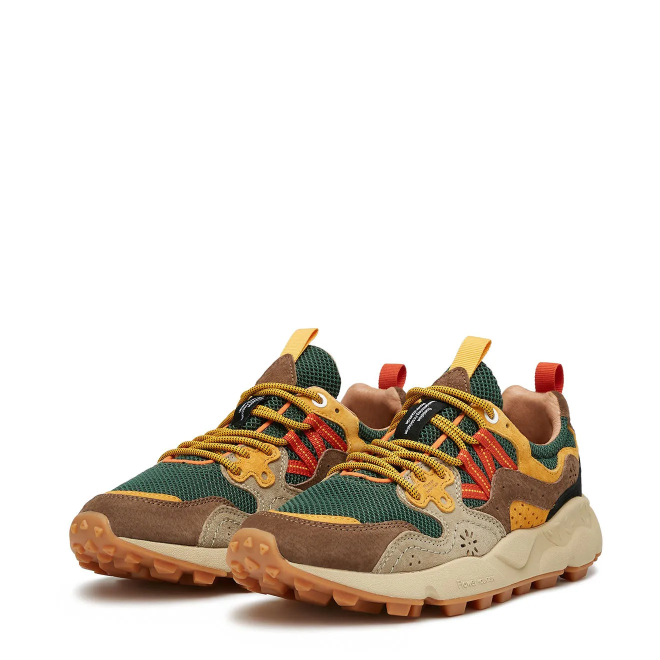 Flower Mountain Yamano 3 Taupe Green / Ocra