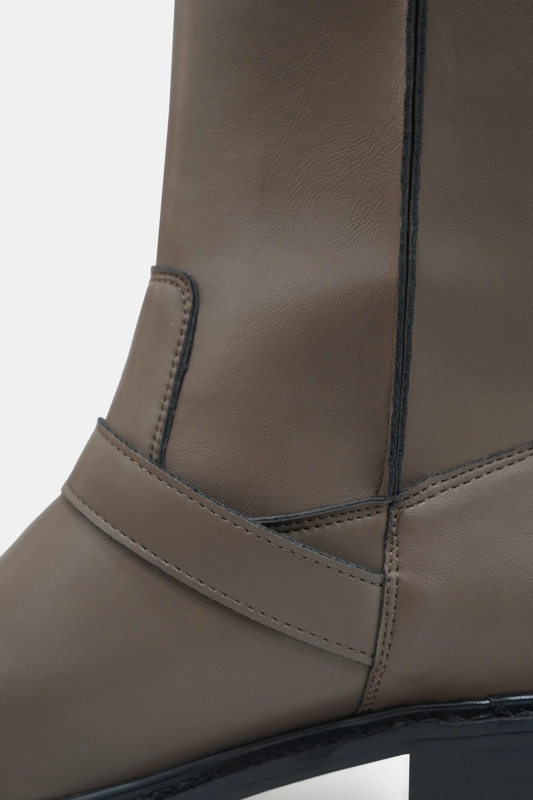 Fold Over Boots, Mocha Brown