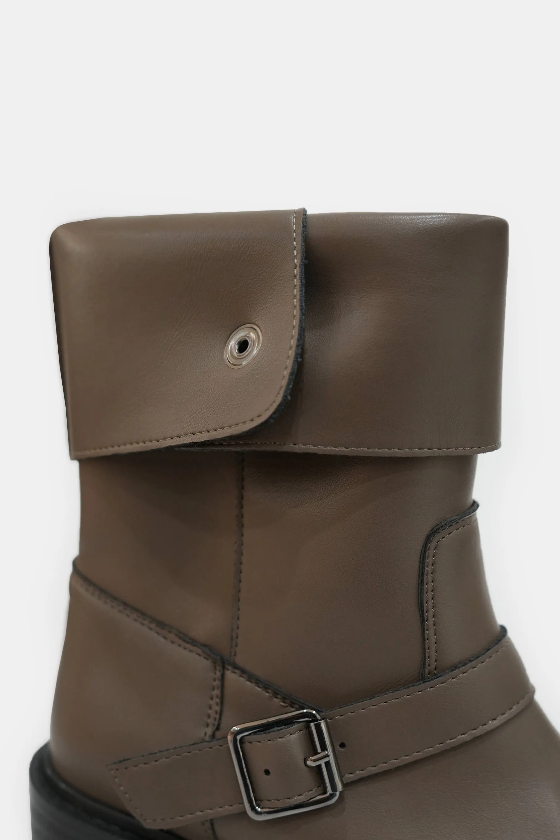 Fold Over Boots, Mocha Brown