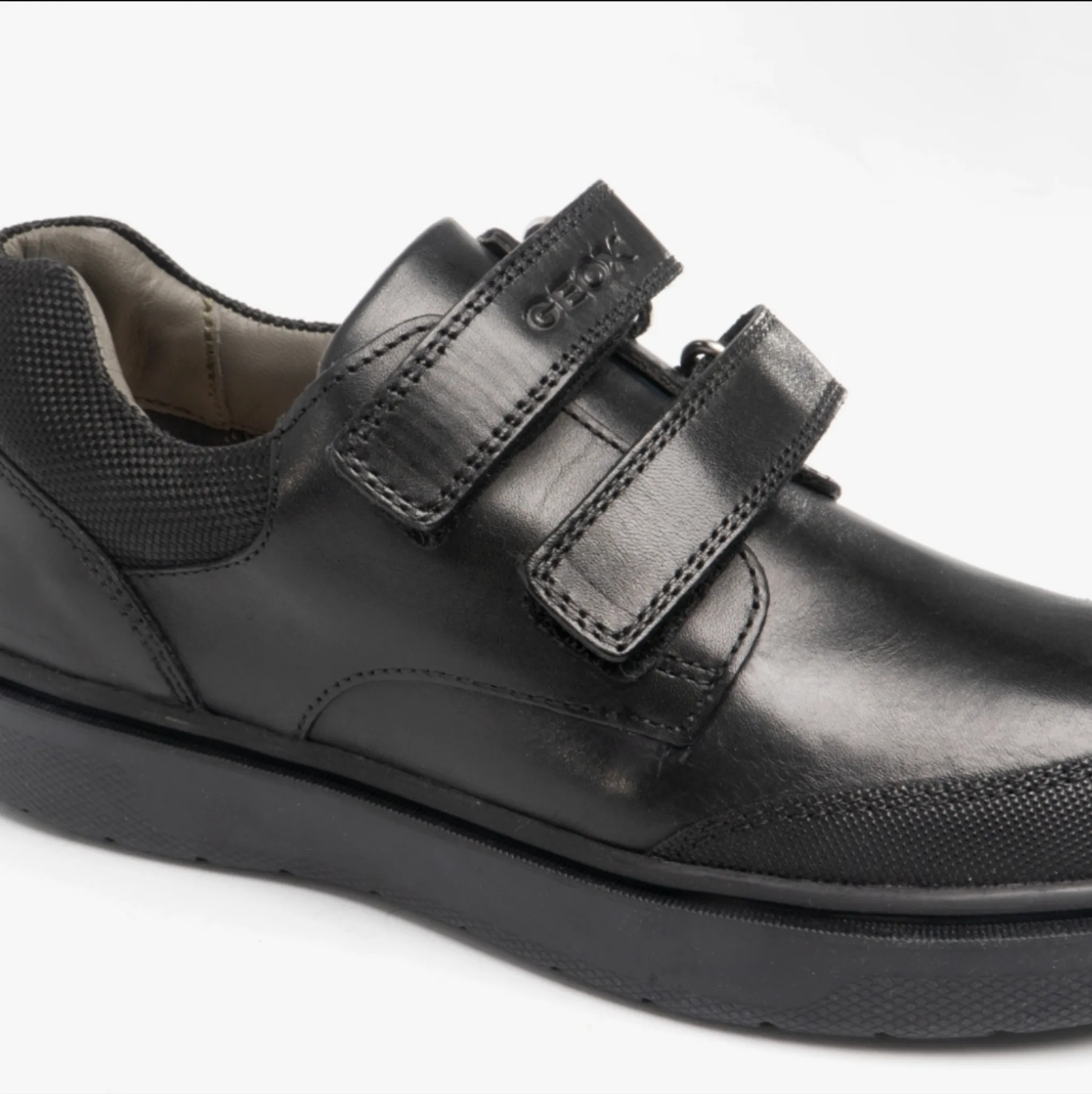 Geox J Riddock Junior Double Velcro School Shoes
