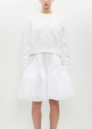 Gudrun Jumper Darcy Check Knit — White