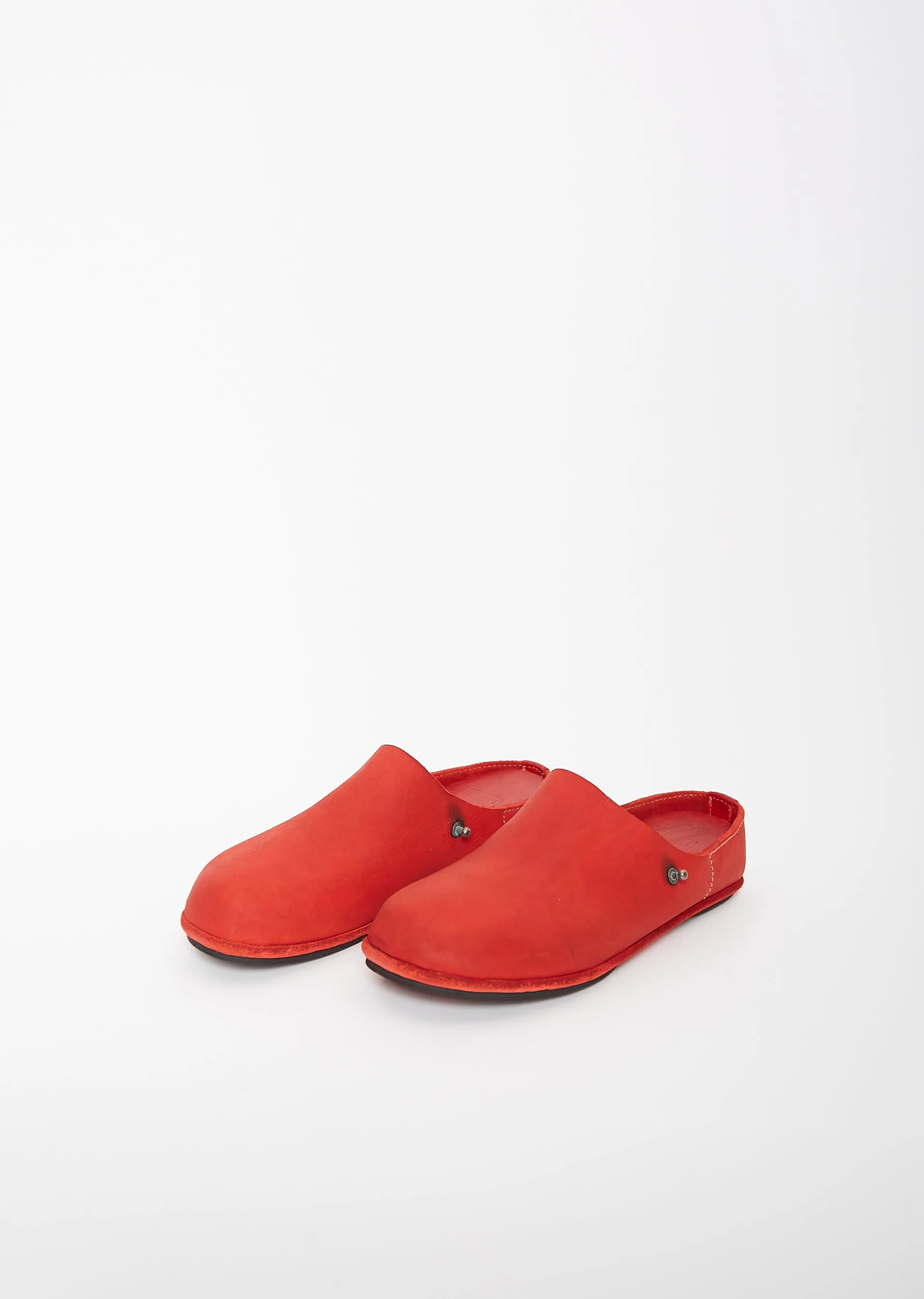 Guidi Sabot Clogs — Red