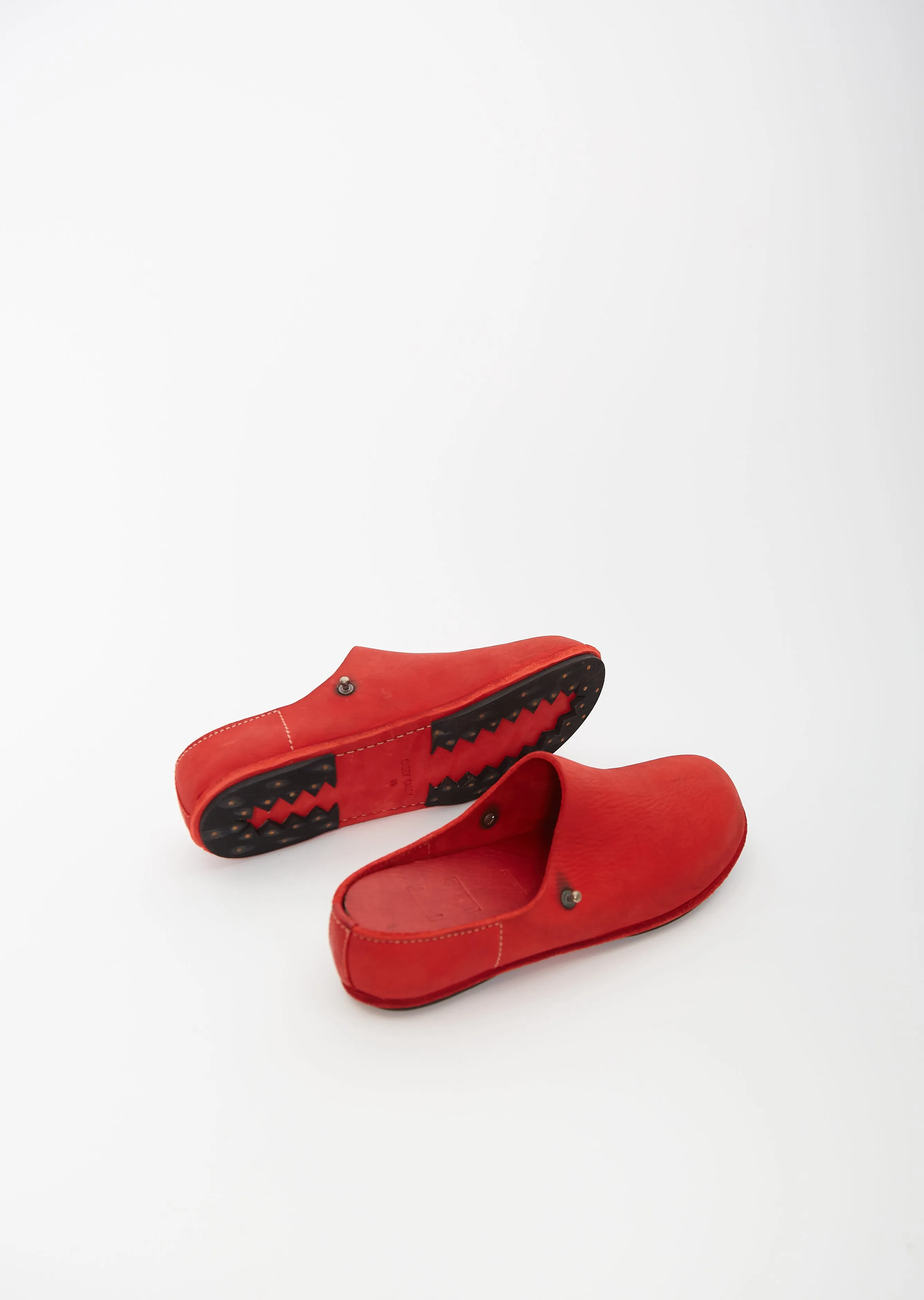 Guidi Sabot Clogs — Red