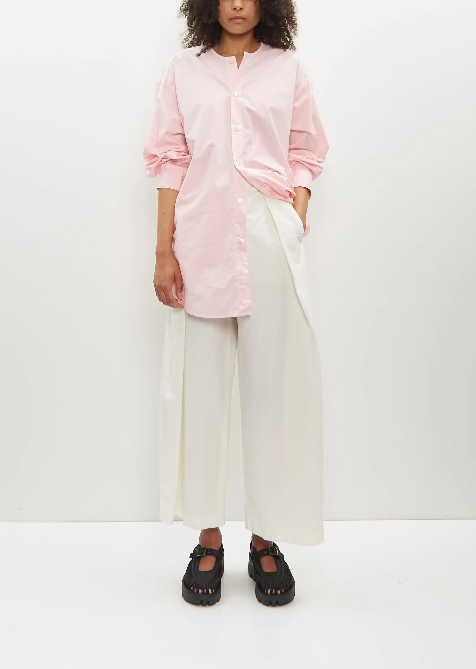 Hand Tie Cotton Blend Shirt