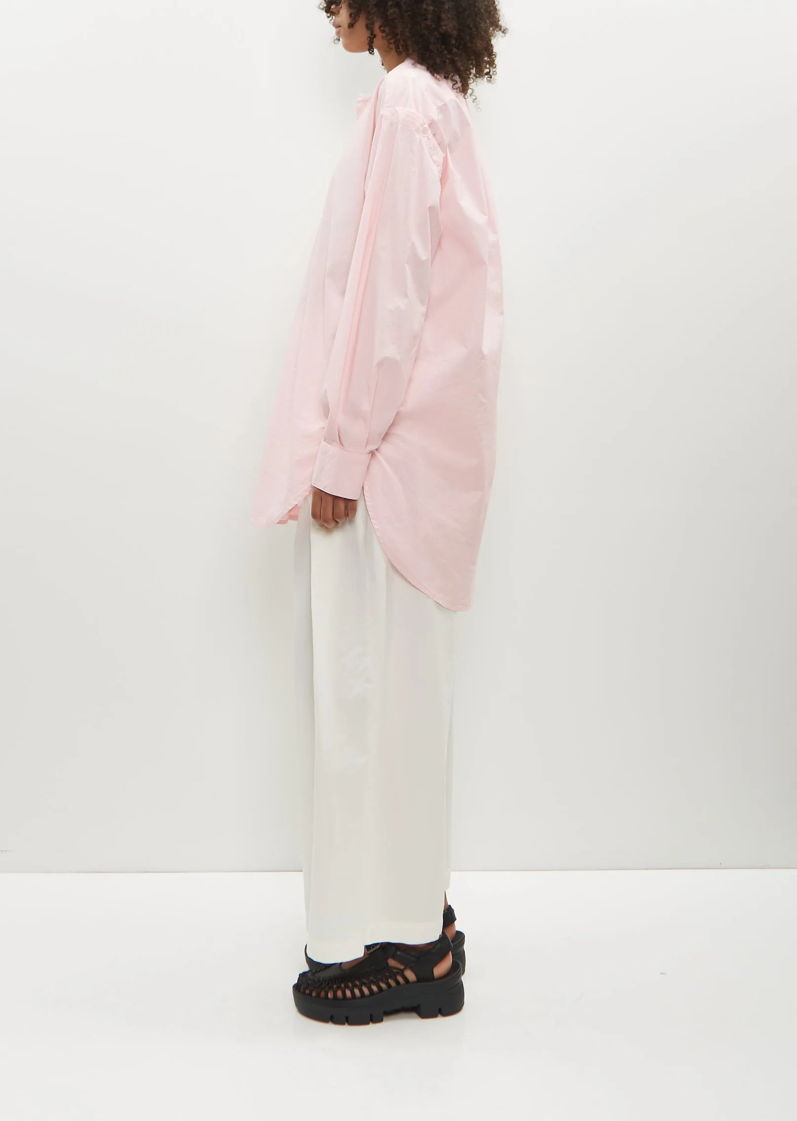 Hand Tie Cotton Blend Shirt
