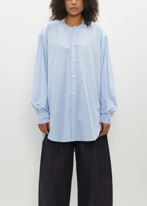 Hand Tie Striped Cotton Shirt