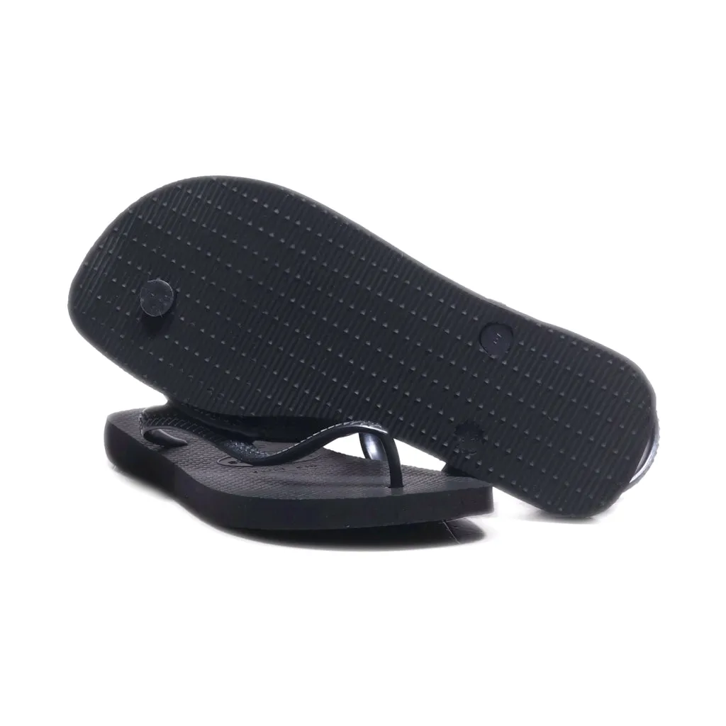 Havaianas Flat Sandals Eva Black Colour For Women