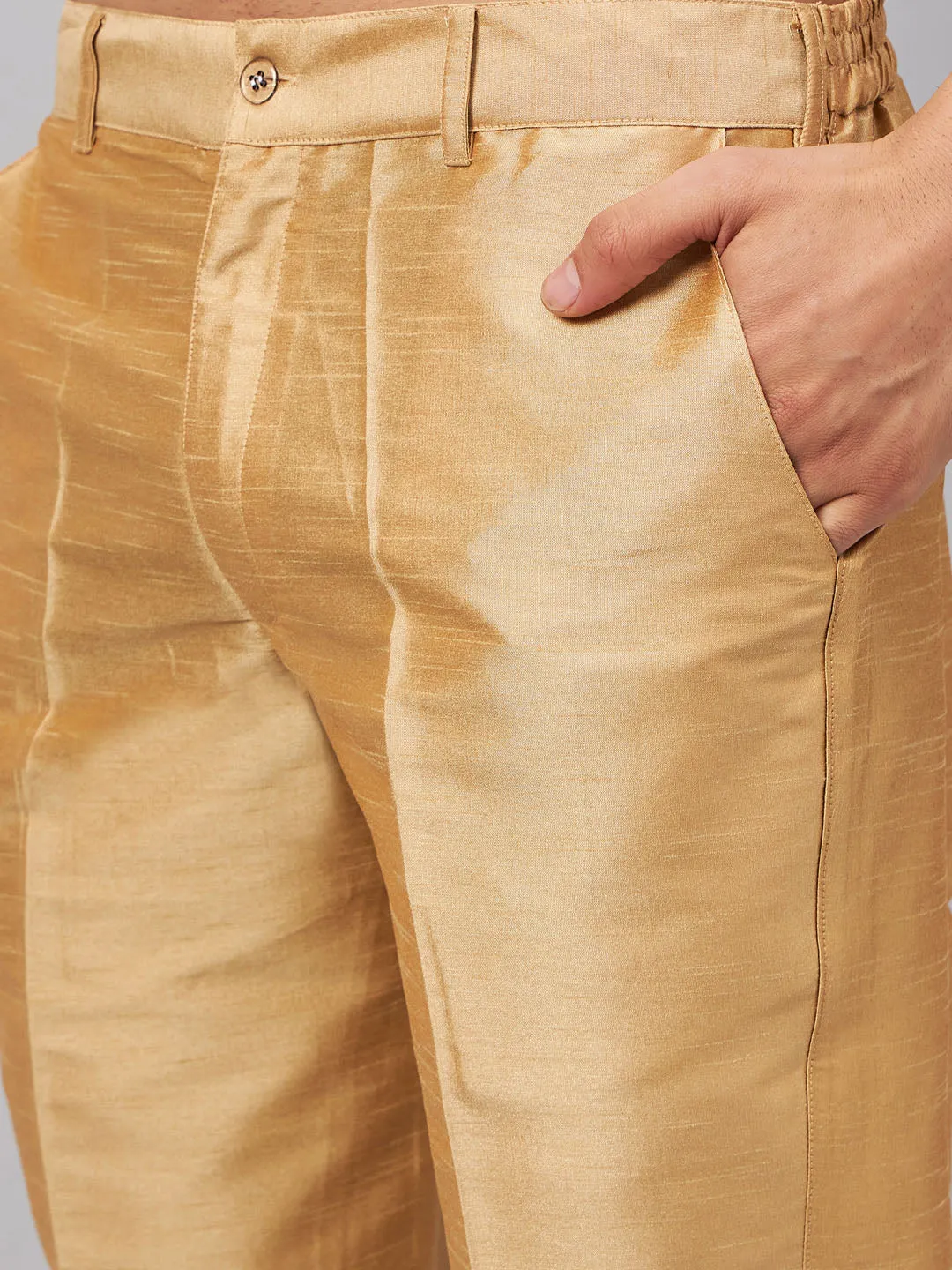 Jashvi Men's Beige Indo Western Set