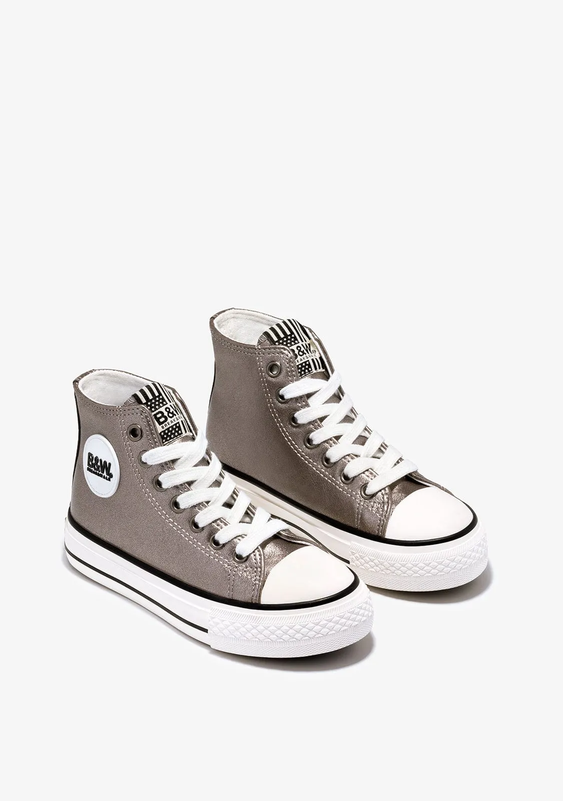 Lead Basic Hi-Top Sneakers Napa