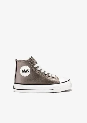 Lead Basic Hi-Top Sneakers Napa
