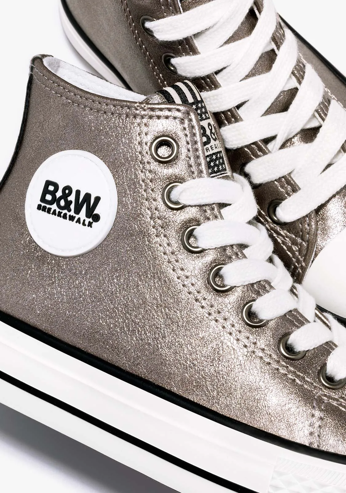 Lead Basic Hi-Top Sneakers Napa