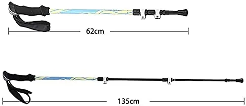 LUYILA Trekking Poles,Telescopic Lightweight Hiking Poles