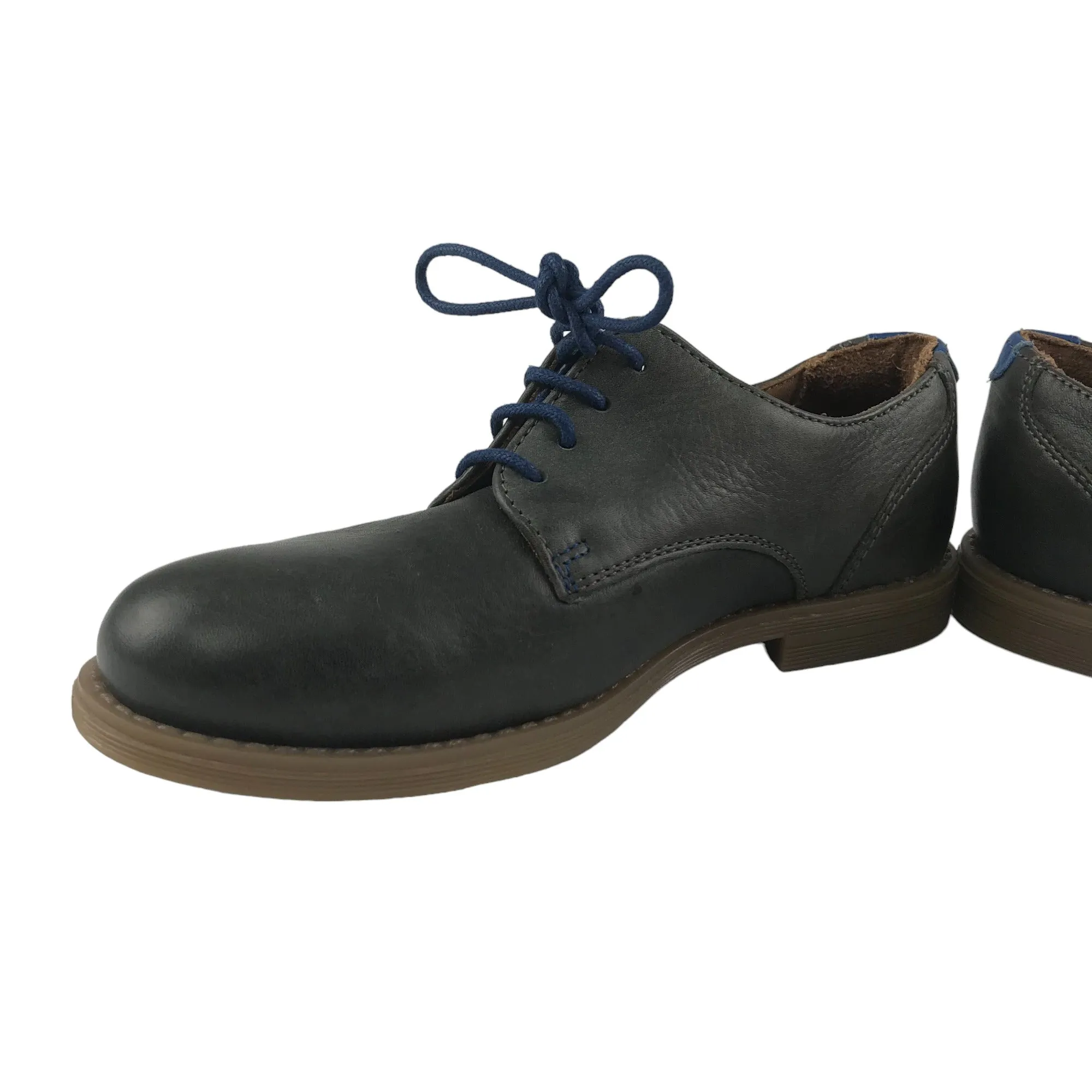 M&S Dress Shoes Shoe Size 12 Junior Grey Leather with Laces