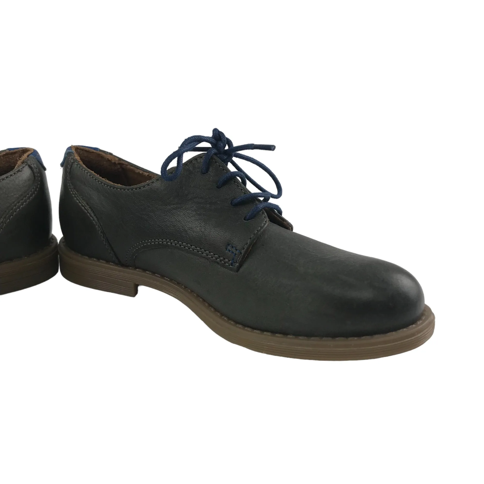 M&S Dress Shoes Shoe Size 12 Junior Grey Leather with Laces