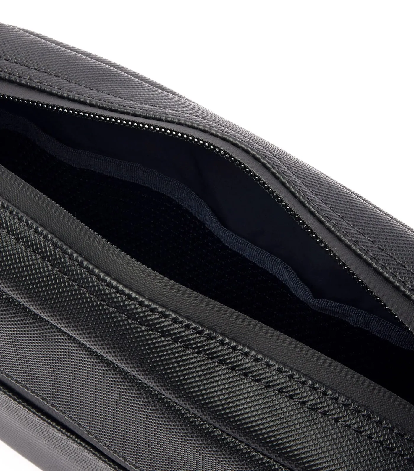 Men's Lacoste Exterior Pocket Reporter Bag Noir
