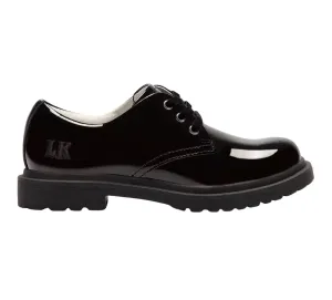 Miss LK | Girls Lelli Kelly Elaine Black Patent Lace Up Girls School Shoes