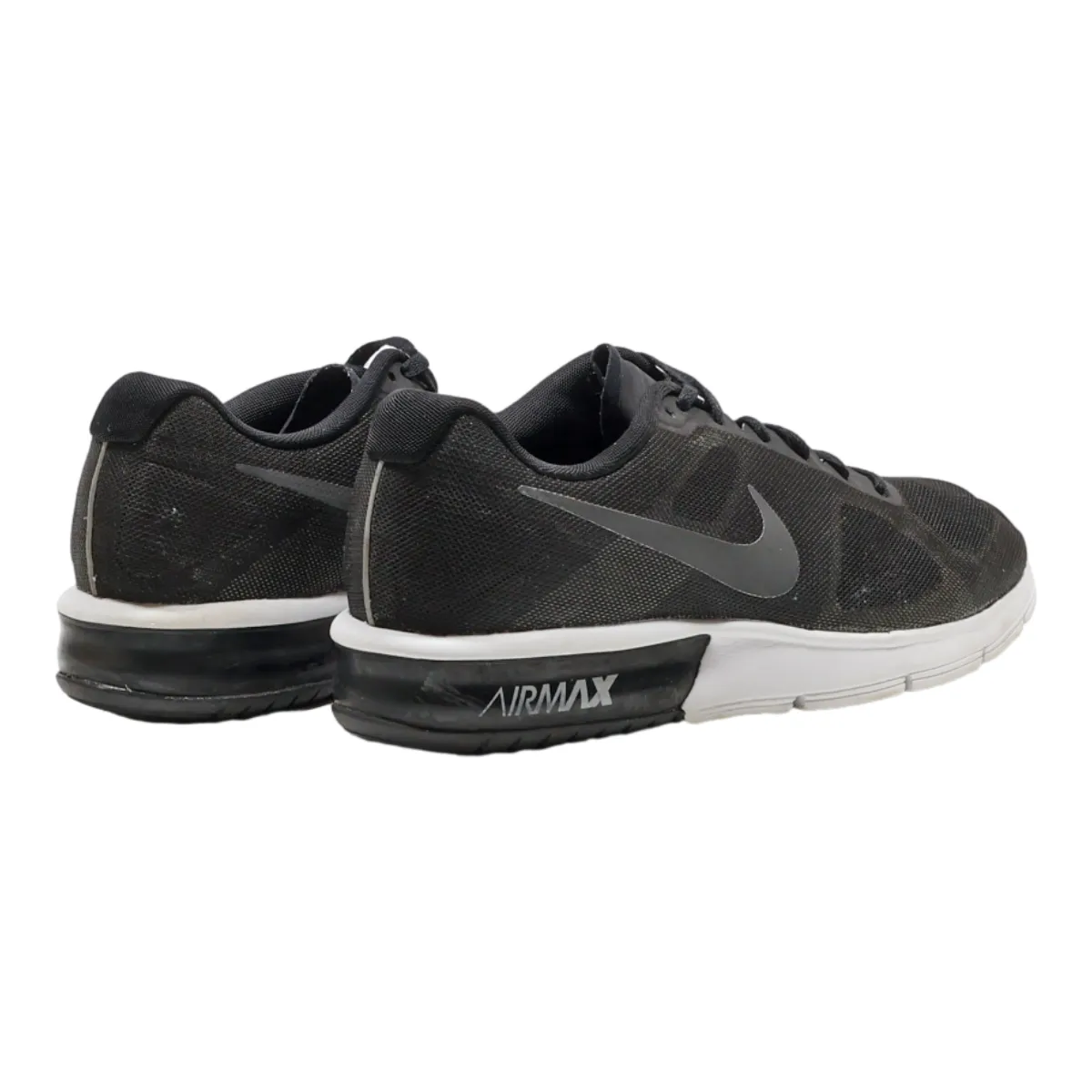 NIKE Air Max Sequent Sneaker Trainers Black Synthetic Mens UK 7.5