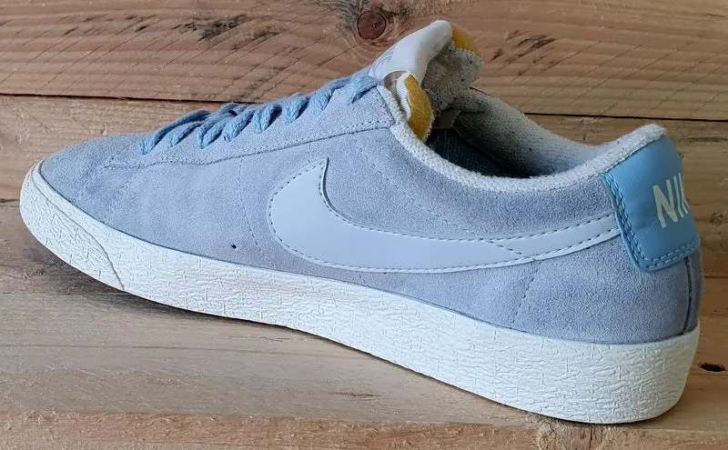 Nike Blazer Low Suede Trainers UK5/US7.5/EU38.5 517371-402 Blue/White