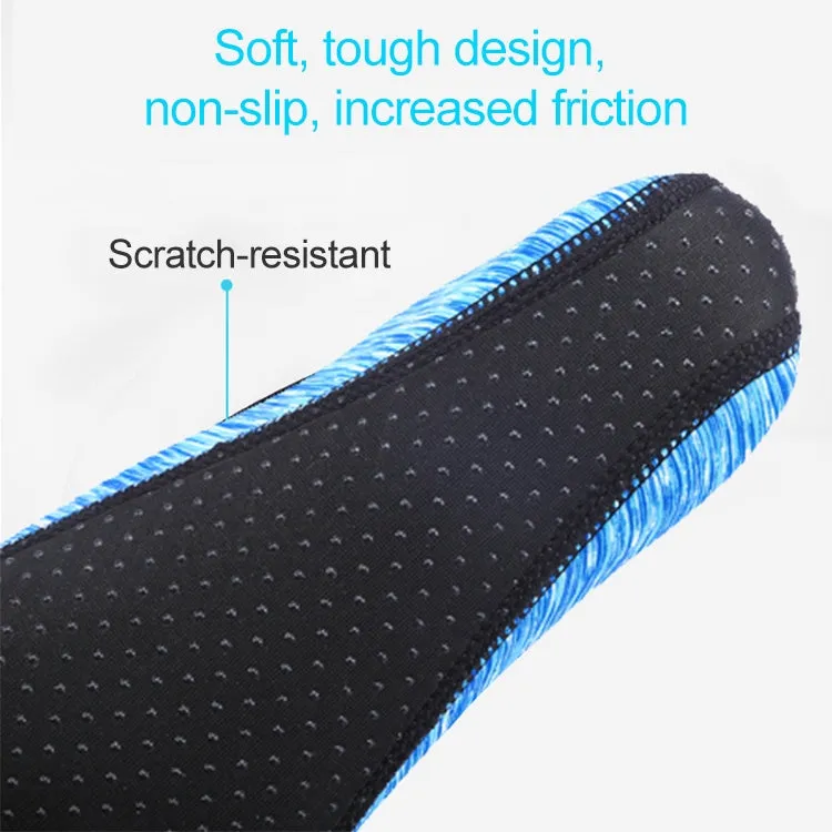 Non-slip Plastic Grain Texture Thick Cloth Sole Printing Diving Shoes and Socks, One Pair, Size:XXL (Purple Lines)