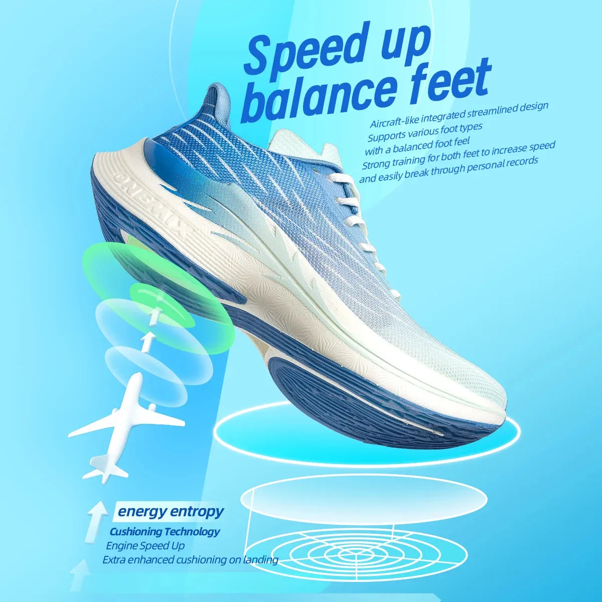 ONEMIX 2024 Air cushion Running Shoes  Breathable Outdoor