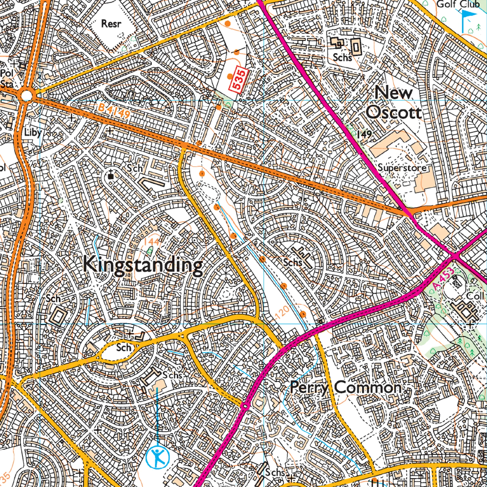 Ordnance Survey Explorer 220 Map Birmingham
