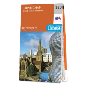 Ordnance Survey Explorer 220 Map Birmingham