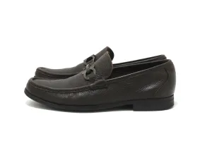 Salvatore Ferragamo Men's Brown Grandioso Calf Leather Loafer Dress Shoes size 8