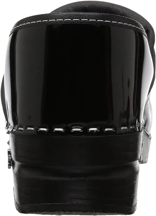 Sanita Black Professional Lindsey Patent Leather Shoes