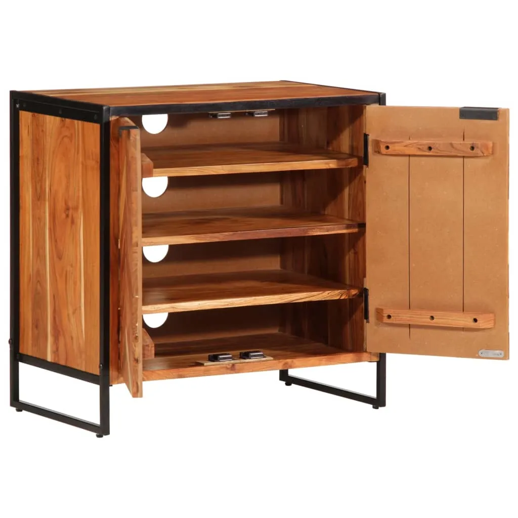 Shoe Cabinet 67x38x65 cm Solid Wood Acacia