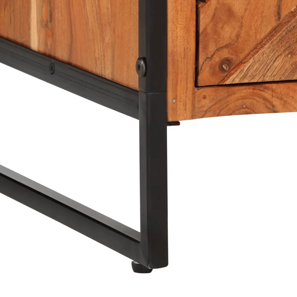 Shoe Cabinet 67x38x65 cm Solid Wood Acacia
