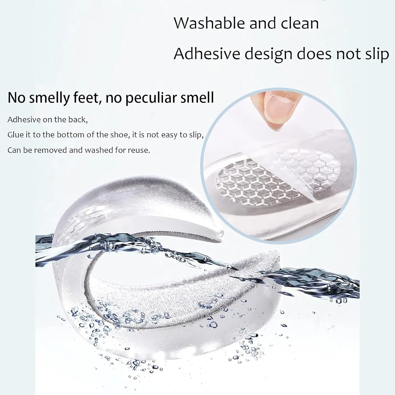 Silicone Heel Pads for Shoes - 1 Pair