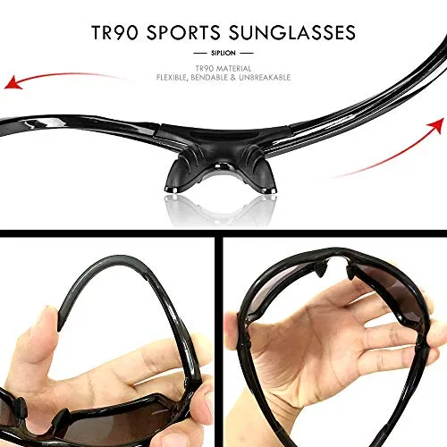 SIPLION Men's Polarized Sports Sunglasses