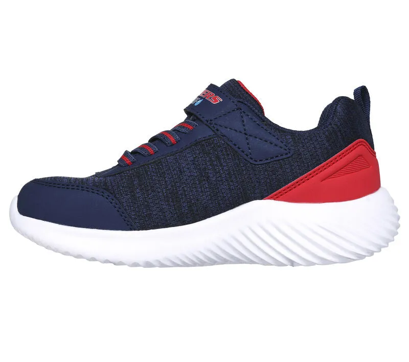 Skechers Boys Bounder Dripper Drop Trainer Navy/Red