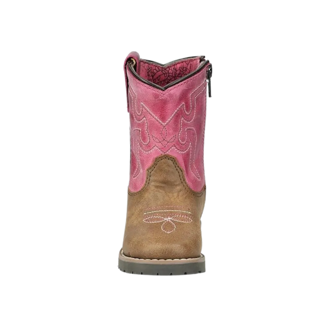 Smoky Mountain Kid's Toddler Autry Pink Western Boots