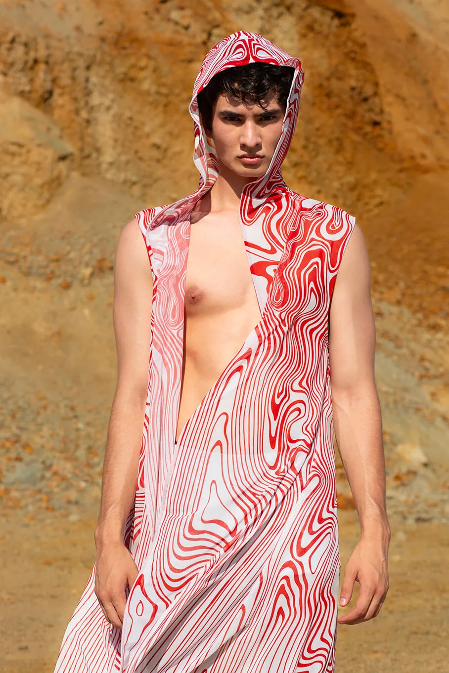 Spilled In Vain Mesh Duster