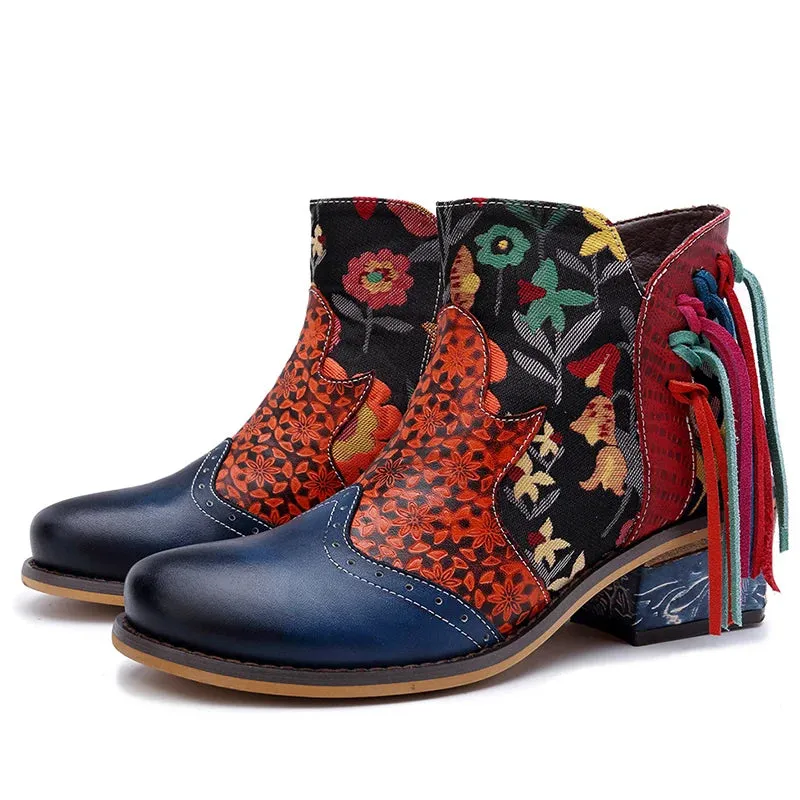 Tabby's Genuine Leather Ankle Boots
