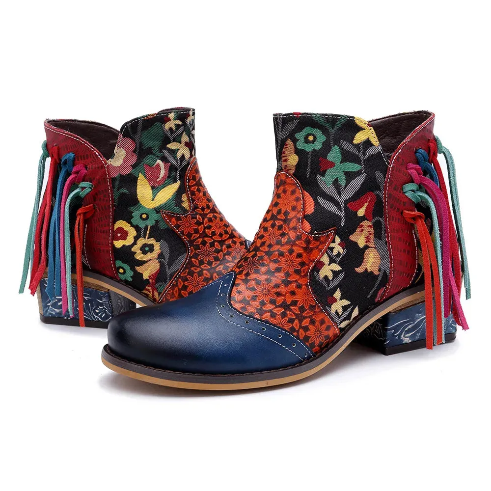 Tabby's Genuine Leather Ankle Boots