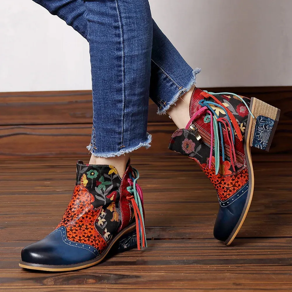 Tabby's Genuine Leather Ankle Boots