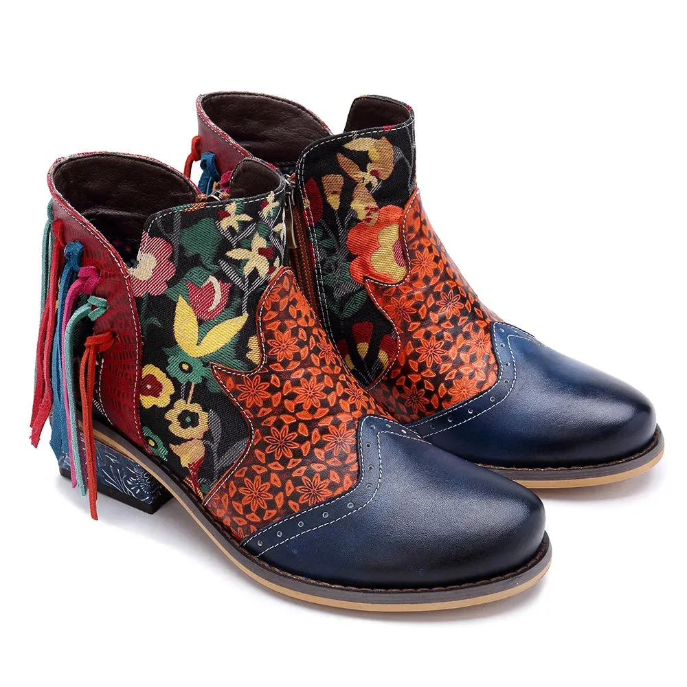 Tabby's Genuine Leather Ankle Boots