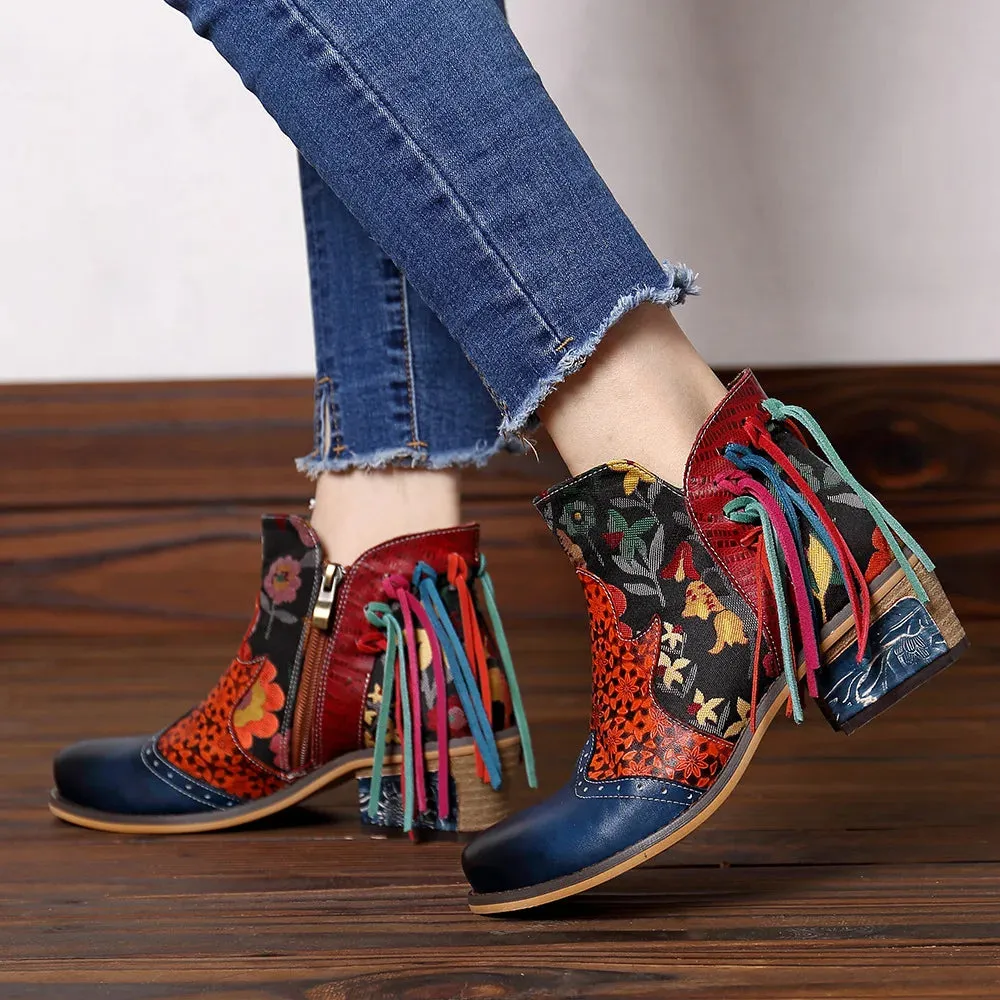 Tabby's Genuine Leather Ankle Boots