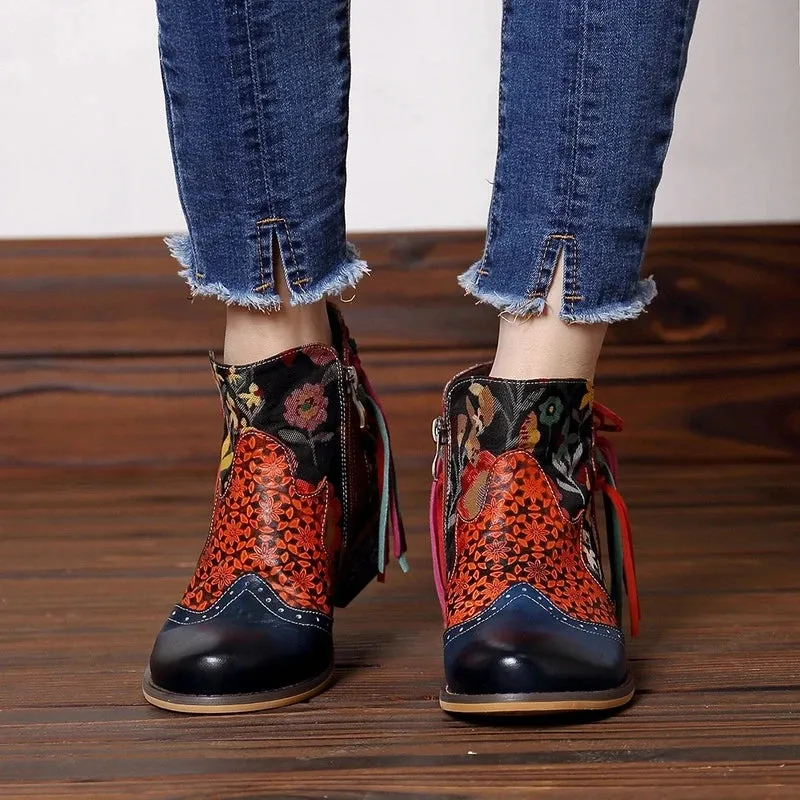 Tabby's Genuine Leather Ankle Boots