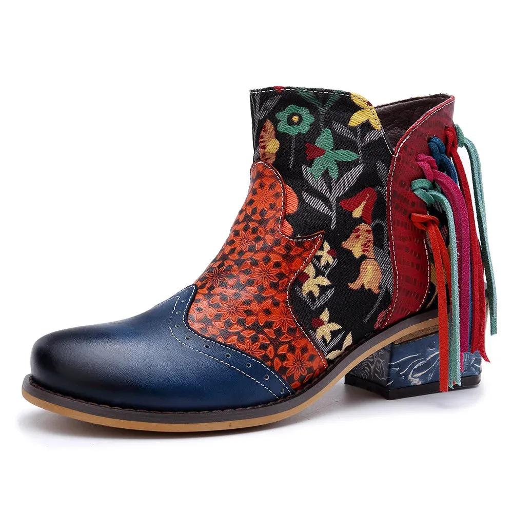 Tabby's Genuine Leather Ankle Boots