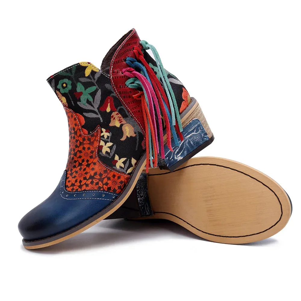 Tabby's Genuine Leather Ankle Boots