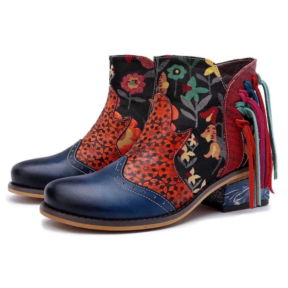Tabby's Genuine Leather Ankle Boots