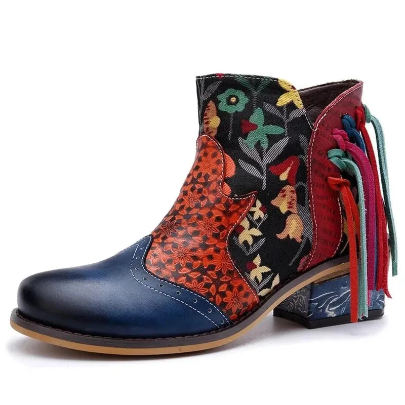 Tabby's Genuine Leather Ankle Boots