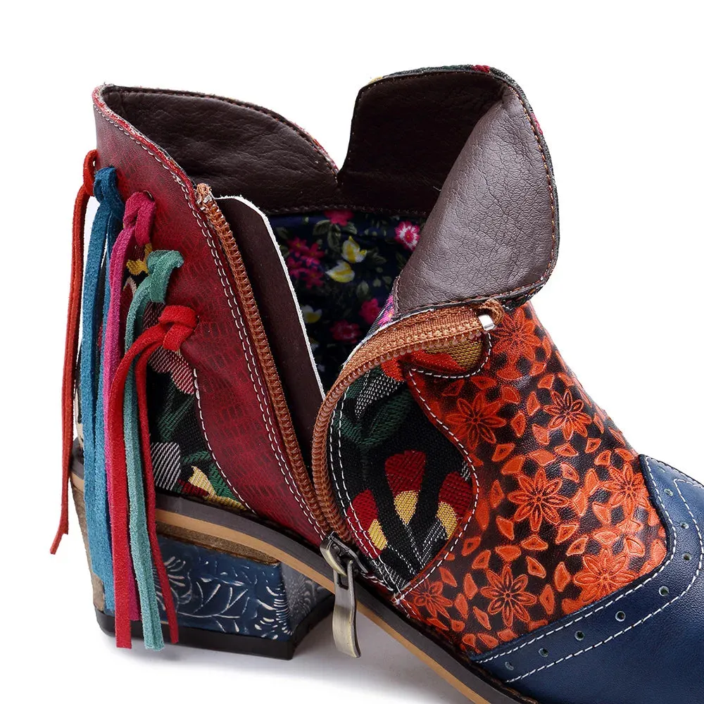Tabby's Genuine Leather Ankle Boots
